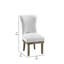 Chaise d'appoint rembourrée Ahupendra en gris (ensemble de 2)