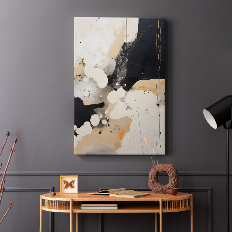 Série ABSTRACT DIX - Toile tendue avec châssis Premium - Prêt à être accroché, H 18 po x l 12 po