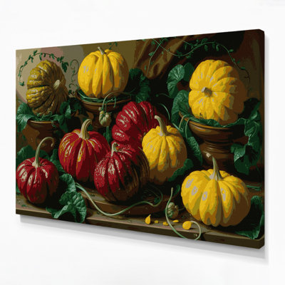 Art mural sur toile brun légumes Ulluco