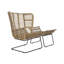 Fike Upholstered Accent Chair with Footstool
