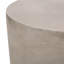 Table d'appoint d'extérieur en béton léger, table de bout MGO, gris clair