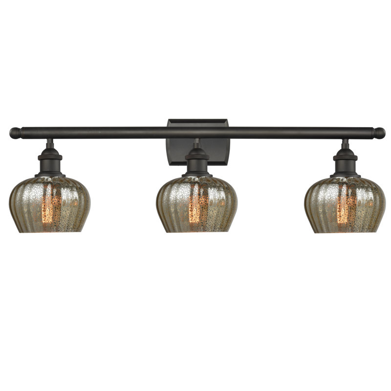 Patrina 3 - Light Dimmable Vanity Light, 6 Watt Vinage LED Bulb, Smoked, Oil Rubbed Bronze