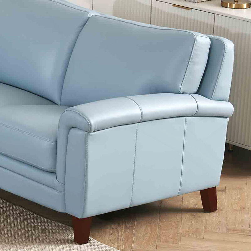 Causeuse en cuir Westcott, Bleu