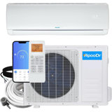 ApooDr 12,000 BTU 19 SEER2, 115-Volt, Ductless Mini Split AC with Heat Pump, Wi-Fi, 16Ft. Lineset