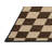 Machine Washable Checkered Brown Area Rug