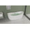 Baignoire de massage autoportante en acrylique 71 po x 31,5 po avec 20 jets et éclairage d'ambiance à DEL