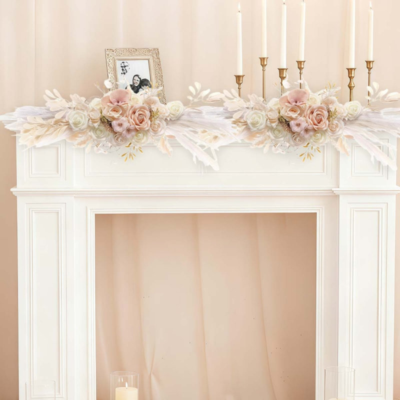 Fleurs de voûte de mariage, fleurs artificielles pour la décoration, grand feston de fleurs pour décoration florale de mariage Boho Styles - paquet de 2