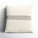 Cason Striped Cotton Blend Throw Pillow