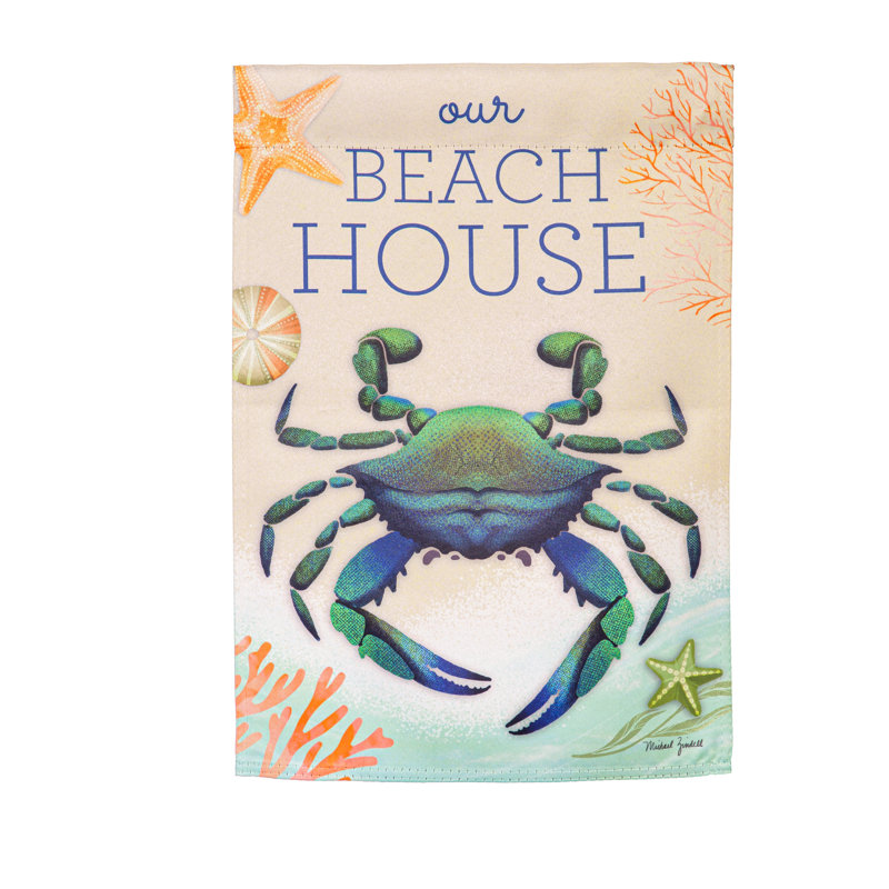 Our Beach House Garden Flag