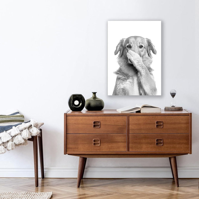Art humoristique sur toile sans cadre 24 po x 36 po