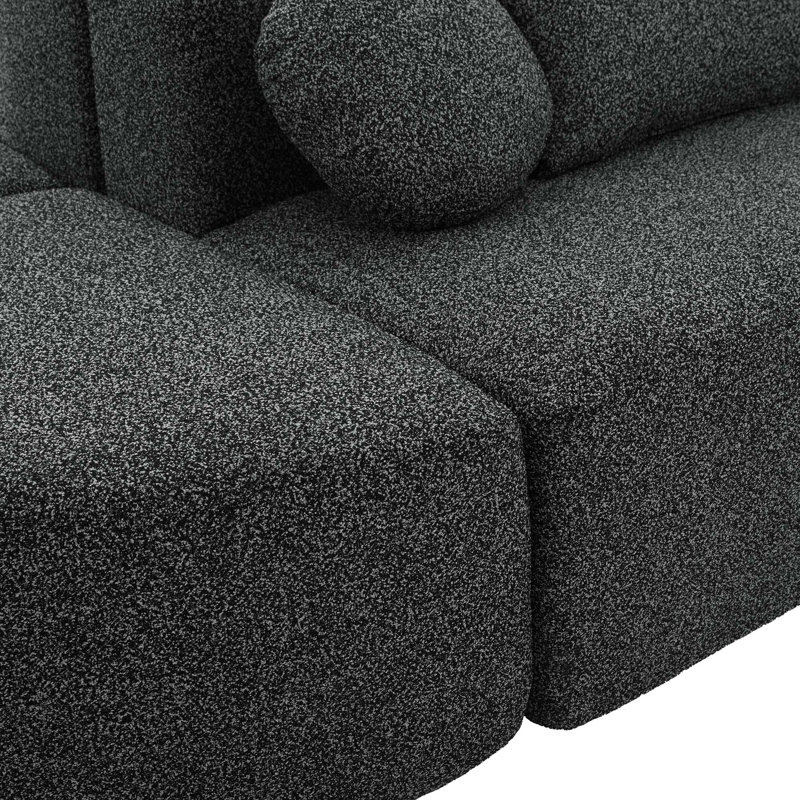 Canapé modulaire Boneless Couch, Noir