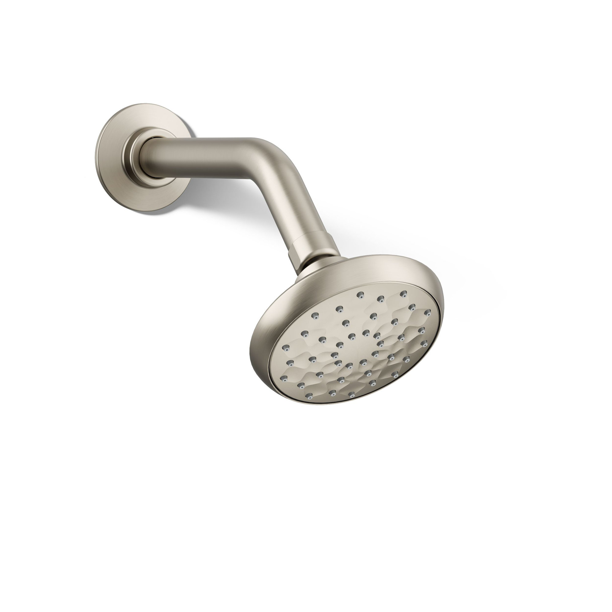 Awaken Single-Function Full Fixed Shower Head, Vibrant Brushed Nickel, 1.75 GPM