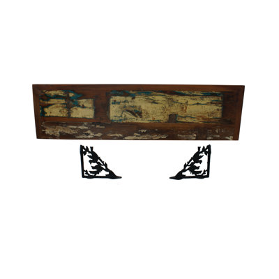 Copan Teak Solid Wood Bracket Shelf