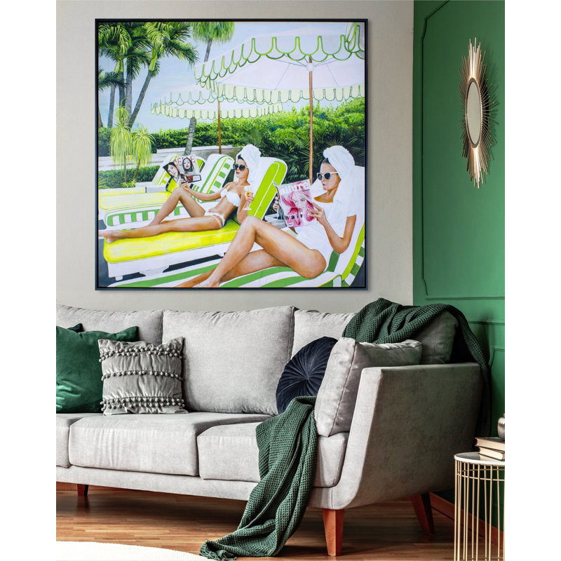 «The Colony Pool», reproduction sur toile par Jeff Schaub