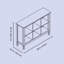 Rio 6 Cube Storage Organizer Bookcase-562110009
