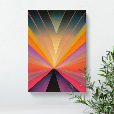 Wild Abstract Sunset - Wrapped Canvas Print
