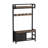 33.1" Wide Hall Tree With 2 Movable Drawers, Shoe Storage, Shelves And Garment Racks, 5-In-1 Entryway Bench With 23 Hooks (Fixed And Movable)