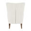 Fauteuil à oreilles commercial rembourré avec structure et pieds en bois
