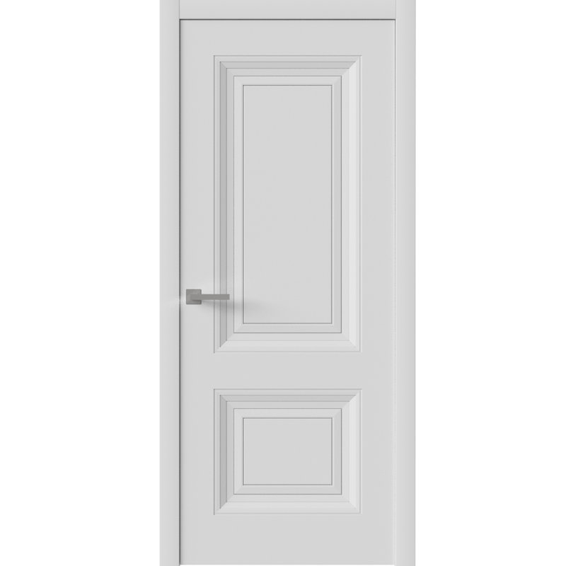 Porte intérieure | Blanc ESSENTIEL 1222 | Poignée simple à panneau régulier | Portes de salle de bain et de chambre à coucher
