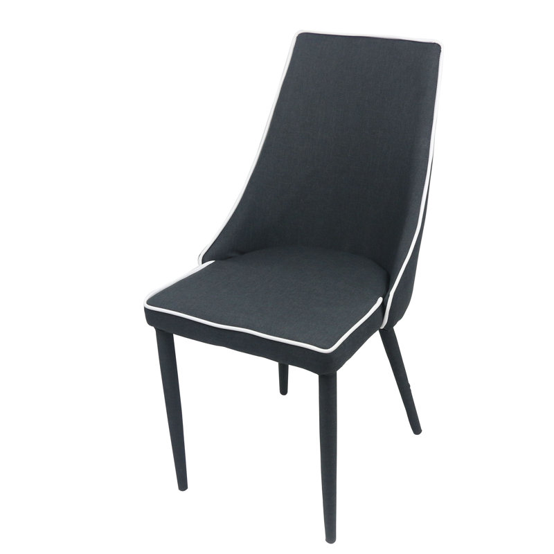 Chaise de salle à manger rembourrée Éloïse, Noir