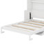 Grand lit escamotable pour mur avec placard intégré