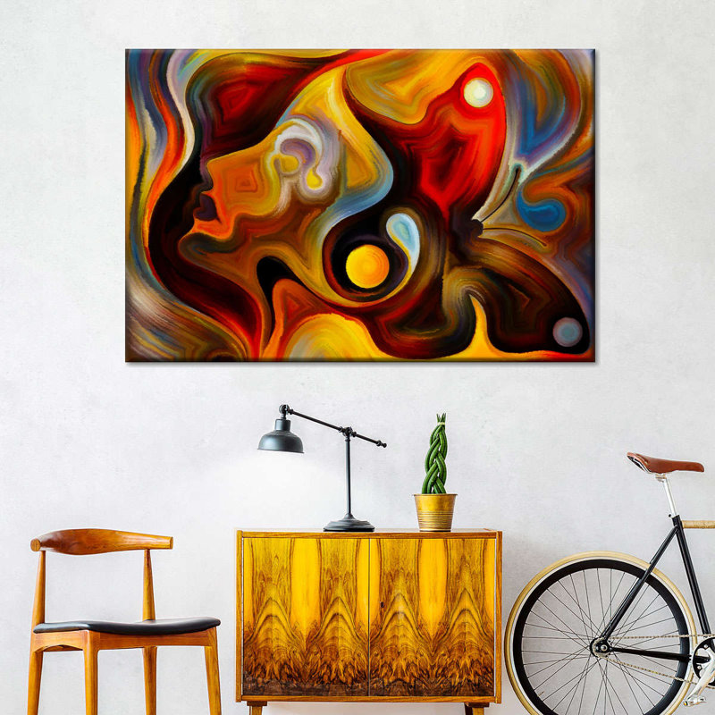 Abstract Portrait Canvas Print, 51" H x 34" W  x 1.25" D