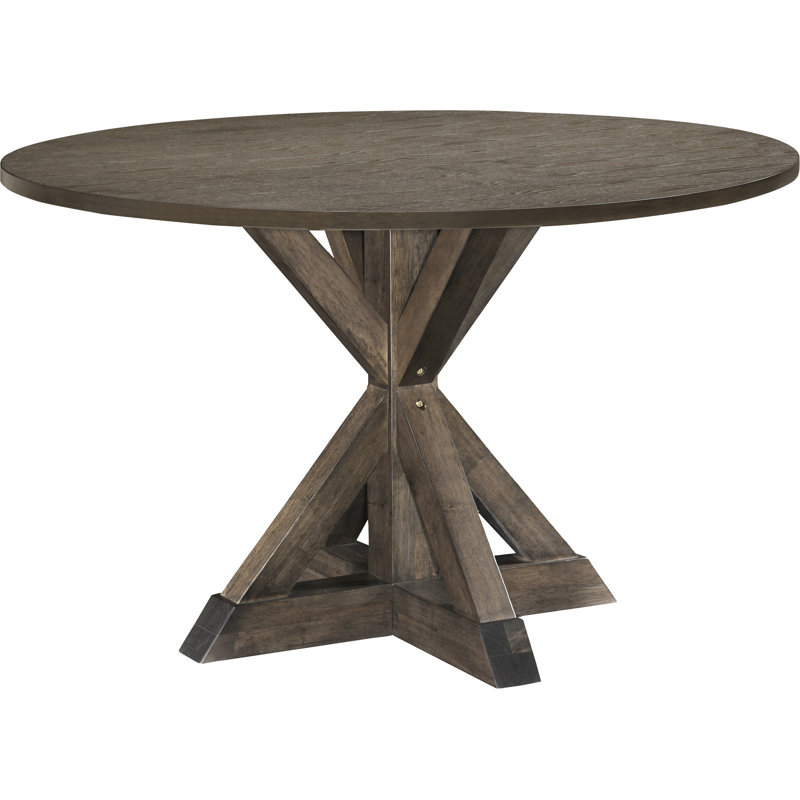Alfred Round Reclaimed Wood Rustic Dining Table