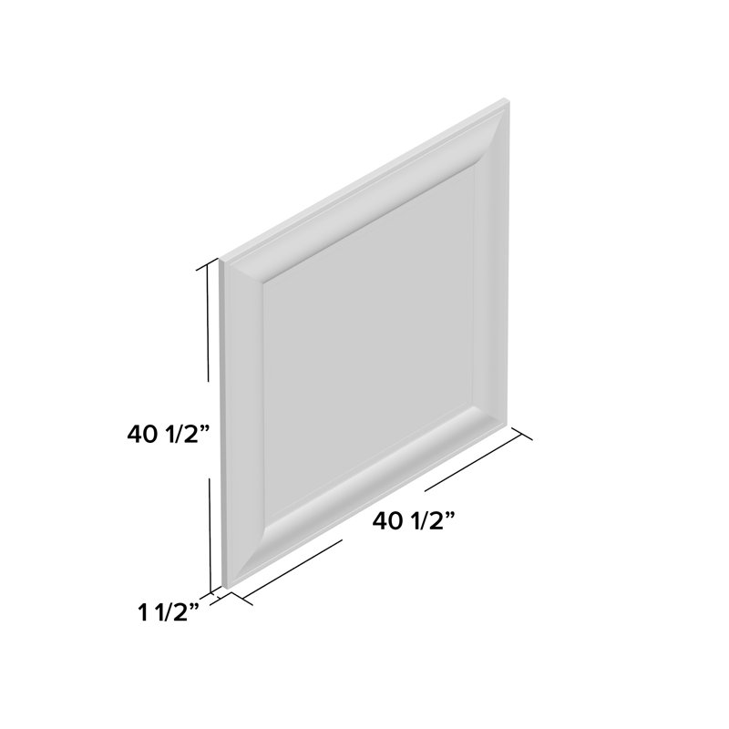 Arlinna Wood Flat Wall Mirror, 40.5" H x 40.5" W