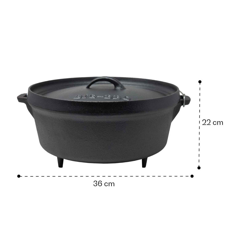 Klarstein Cast Iron Round Casserole Dish, 8