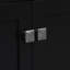 Meuble-lavabo moderne noir de 30 pouces avec lavabo en céramique, portes à fermeture en douceur et rangement spacieux pour des salles de bain élégantes-126233472