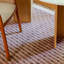 Exclamation Wool Striped Area Rug in Bois De Rose-1464365889