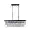 Lustre - S, cristal rectangulaire réglable, lumières de cristal de style industriel E12 de style moderne, plafonnier en fer de style campagnard-1770025518
