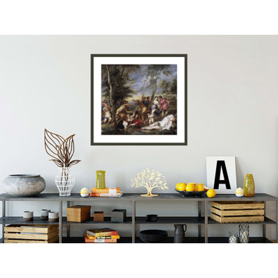 Bacchanal at Andros by Peter Paul Rubens -Framed Giclee Print