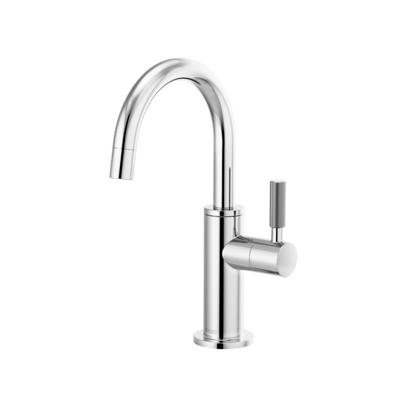 Litze® Beverage Faucet with Arc Spout and Knurled Handle, Chrome