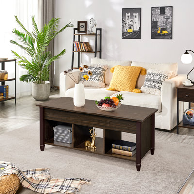 Table basse à plateau relevable avec rangement Lemmons