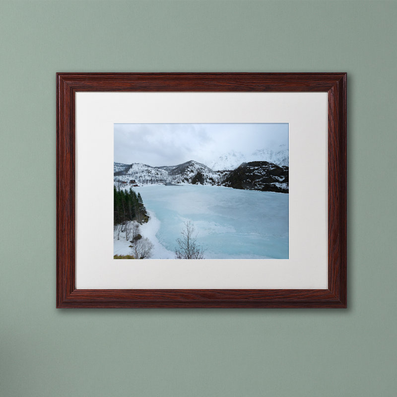 « picture this », reproduction sur toile encadrée, H 11 po x l 14 po x P 0,5 po, Brun