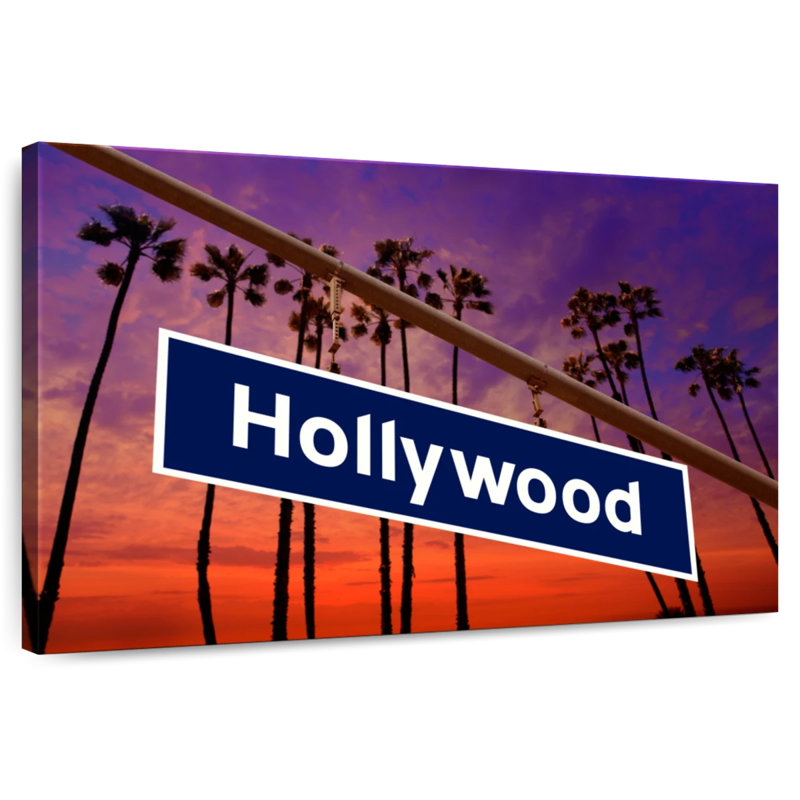 Sireci Hollywood Road Sunset Sign, 16" H x 24" W