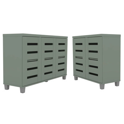 Lismore 2-Door & 3-Door Shoe Storage Cabinet (Holds 28 Pairs)