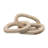 Decorative Object Paulownia Wood Sculptural Interlocking Chain Link Design Modern Accent Piece with Abstract Organic Form Stylish Home Decor Element for Contemporary Artistic Display.-1553616331-1553616329
