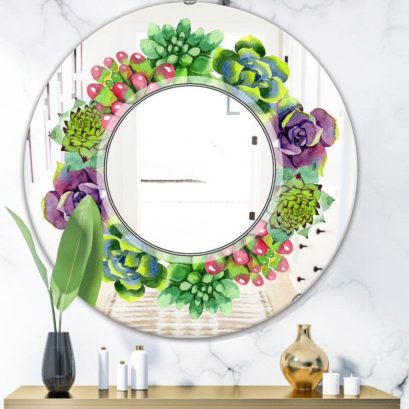 Miroir mural Save the Date, H 23,6 po x l 23,6 po