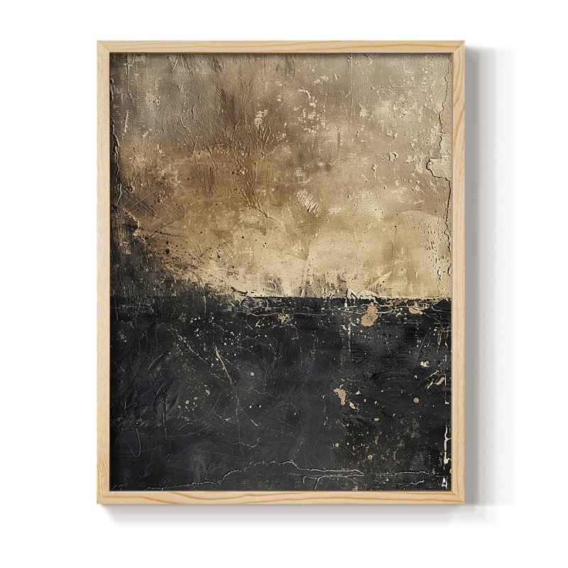 Reproduction encadrée ABSTRACT Series CCCCXXII - bois massif, H 11 po x l 9 po