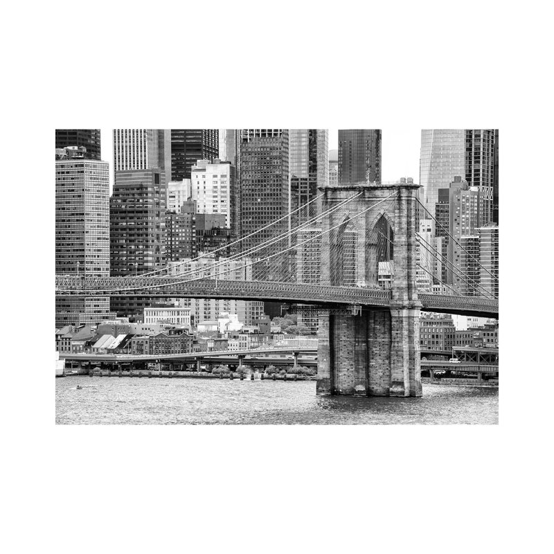 Brooklyn Bridge by Philippe Hugonnard - Wrapped Canvas Print, 20.32 cm H x 30.48 cm W