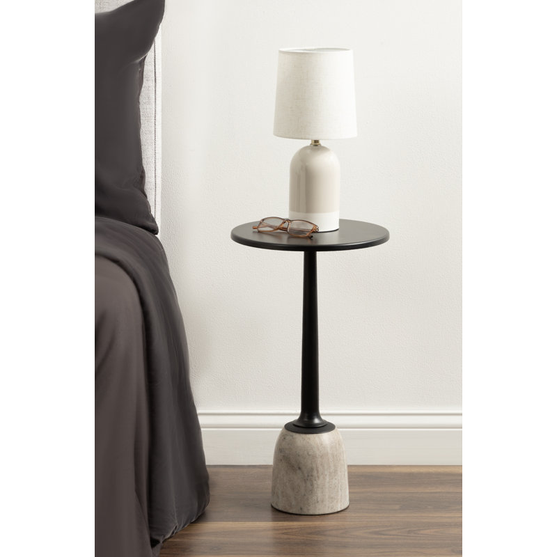 Round Marble Drink Table