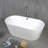 59.06 " L x 30.75 " W Freestanding and Mounting / Installation Required Soaking Acrylic Bathtub