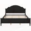 Lit plateforme en bois avec tête et pied de lit-128948991-128948995