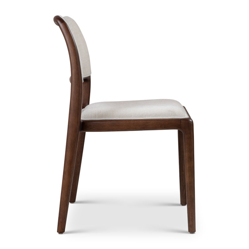 Chloe Upholstered Dining Chair, Nogal