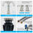 Bathroom faucet with 360 degree turn spout-115827446