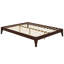 Base de lit plateforme en bois de bambou sec massif avec support en lattes de bois-1777221889