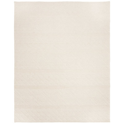 Tapis ivoire en laine / coton tissé à la main Hayhurst