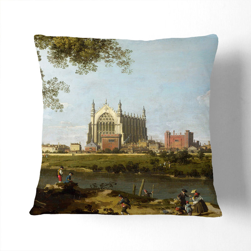 Square Cushion, 55cm H x 55cm W x 20cm D, Stone